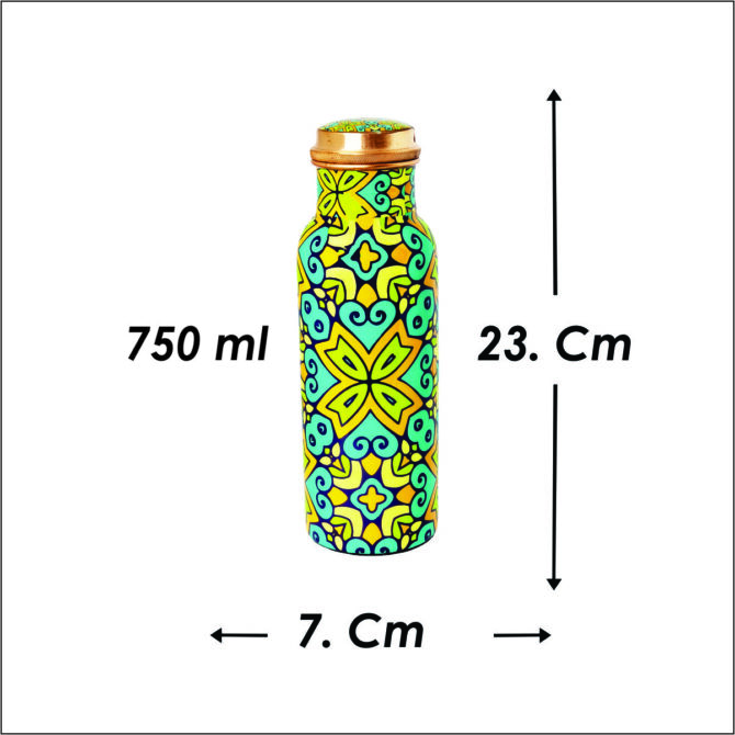 Copper Water Bottle Set – 1000 ml & 750 ml, Complete Ayurvedic Health Benefits, Eco-Friendly Gift Set