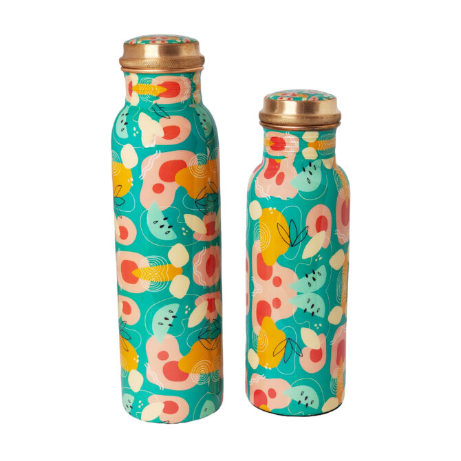 Stylish Copper Water Bottle Set – 1000 ml & 750 ml, Health Benefits, Eco-Friendly Gift Set