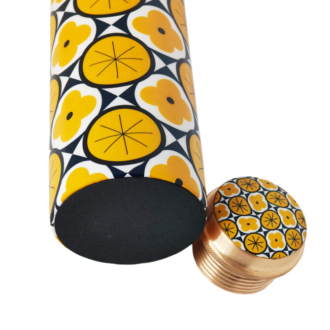 Geometric Design Copper Water Bottle – ADPW005 - Image 3