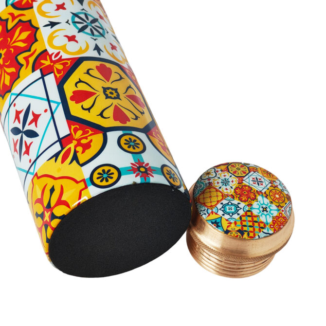 Mediterranean Pattern Copper Bottle – ADPW010 - Image 3