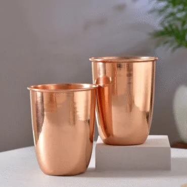 Set of 2 Copper Glasses (Plain)