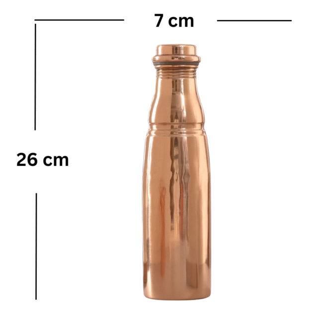 Copper Bottle with Glass - Image 3