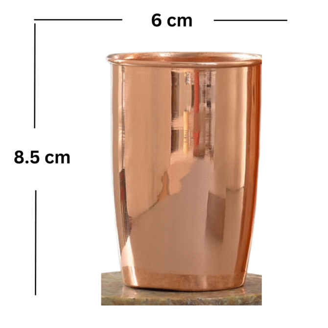 Copper Bottle with Glass - Image 4