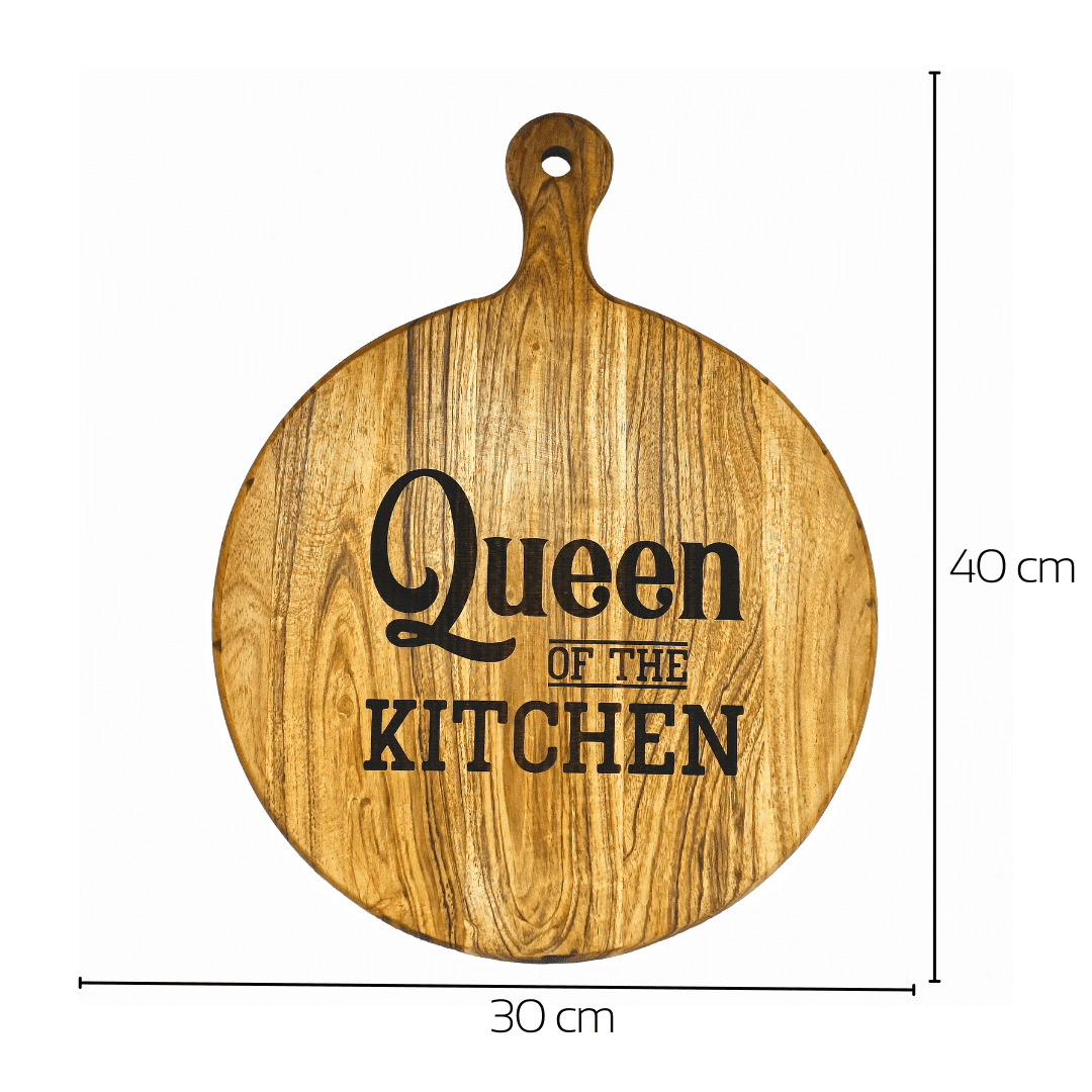 Queen of the Kitchen Acacia Wood Chopping and Serving Board-ADPW011 - Image 4