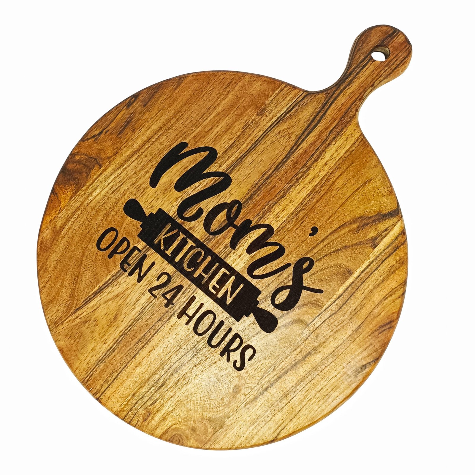 Moms Kitchen Open 24 Hours Acacia Wood Chopping and Serving Board-ADPW013 - Image 4