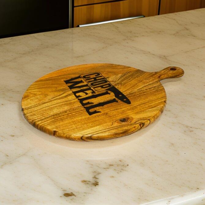 Chop Well Acacia Wood Chopping and Serving Board-ADPW015 - Image 2
